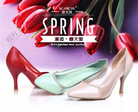 女鞋详情海报2015春