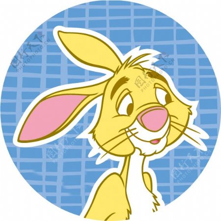 印花矢量图卡通动物兔子瑞比Rabbit可爱卡通免费素材