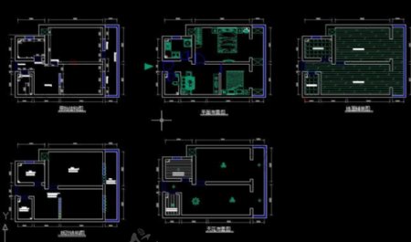 小户型旧房CAD设计方案图纸