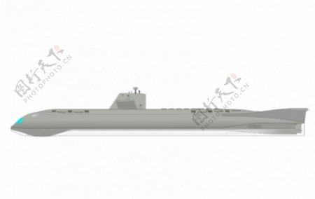 海景潜艇矢量图像