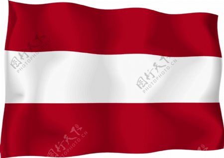 奥地利国旗矢量