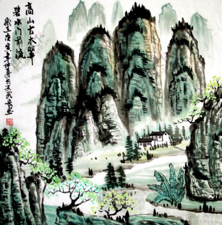 中国水墨画图片素材