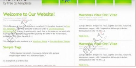 绿色通信技术信息网页模板