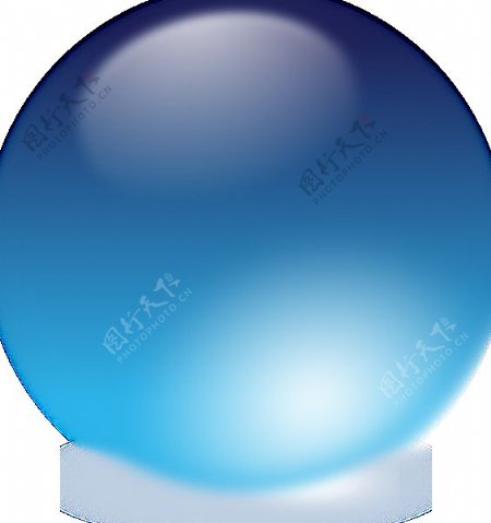 蓝色的水晶球的剪辑艺术