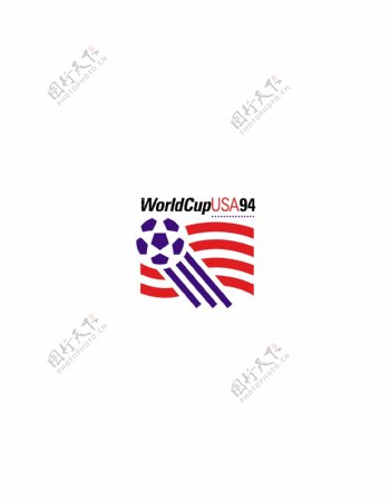 WorldCupUSA94logo设计欣赏历届世界杯标志WorldCupUSA94下载标志设计欣赏