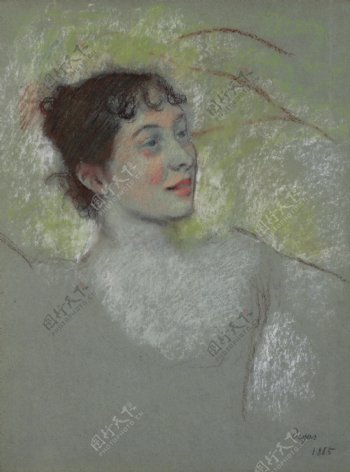 EdgarDegasMademoiselleSallandry1885法国画家埃德加.德加EdgarDegas印象派油画装饰画