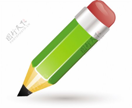 绿色的铅笔Lite艺术图标
