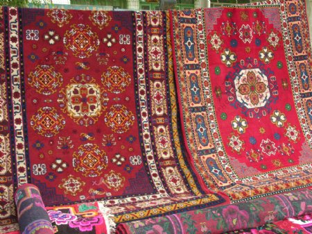新疆和田手工地毯图片