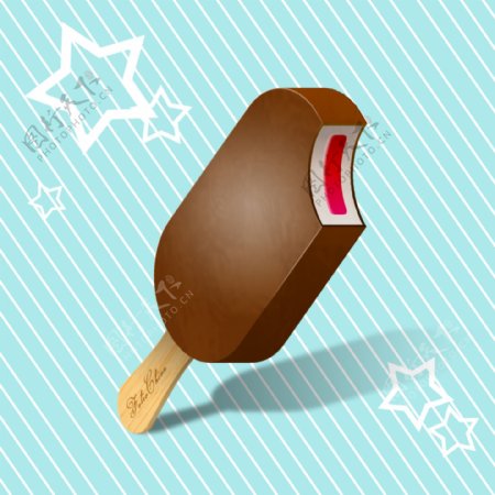 美味巧克力冰淇淋图片