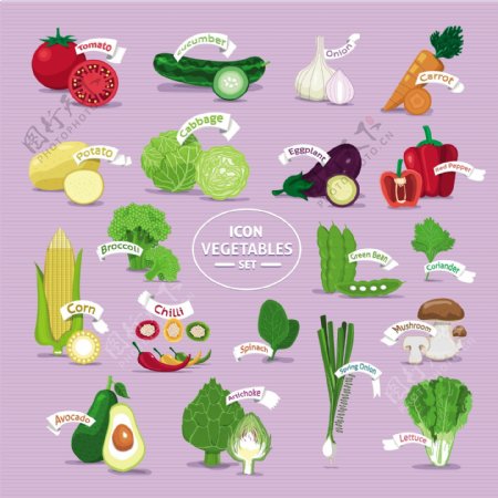 新鲜蔬菜图标图片