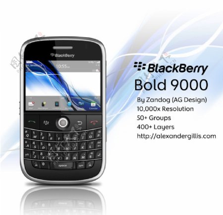 黑莓手机bold9000图片
