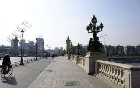 天津桥景图片