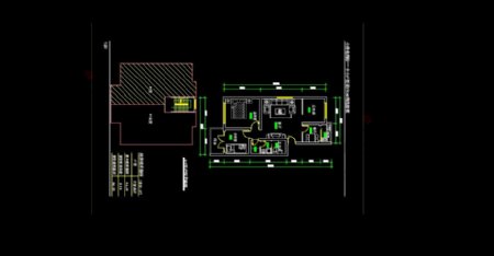 CAD三室两厅平面图图片