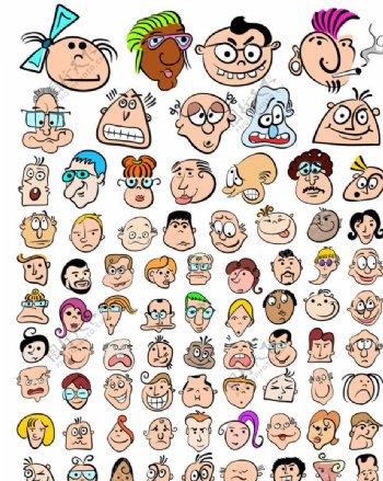 卡通人物表情图片