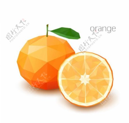 桔子橙子水果设计图片