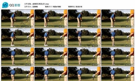 高尔夫球比赛高清实拍视频素材