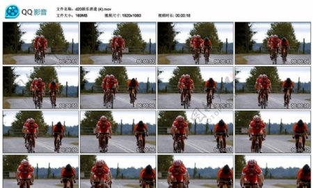 自行车竞速比赛高清实拍视频素材