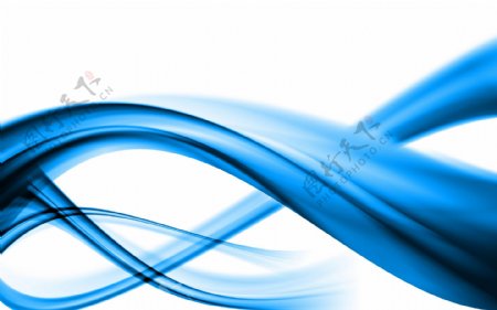 高清蓝色光感曲线科技网页背景图片