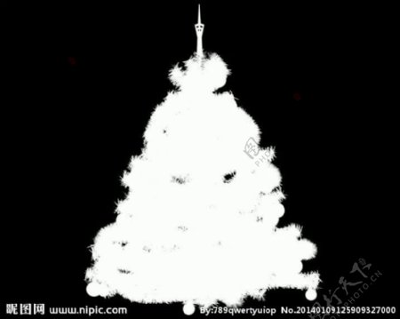 圣诞树遮罩视频素材