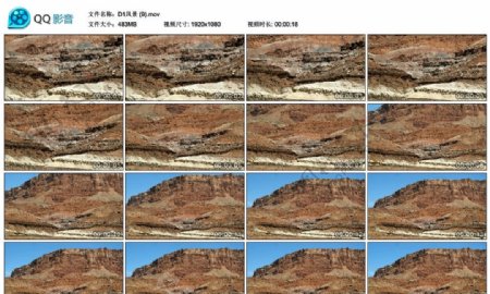 美国荒原沙漠大峡谷风光高清实拍视频素材
