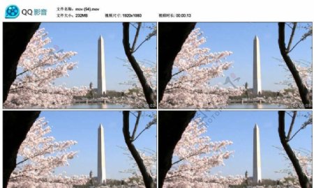 美国国民纪念碑视频实拍素材