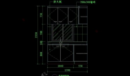 CAD设计之厨房图片