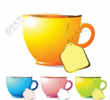 茶杯和咖啡杯图片