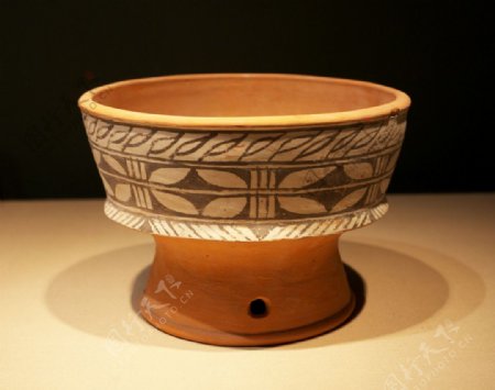 新石器时代彩纹陶器图片
