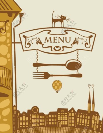 西餐厅菜单设计图片