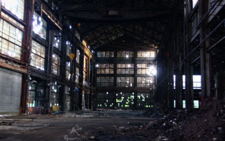 废弃厂房图片