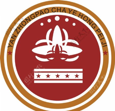 圆形花标志logo图片