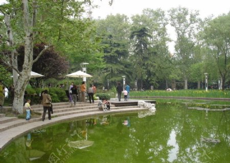 上海静安寺公园照片图片