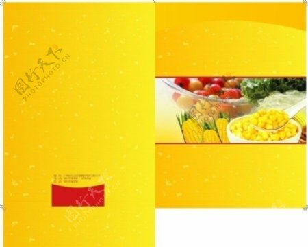 玉米蔬菜纸箱设计图片