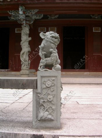 安溪文庙石狮图片