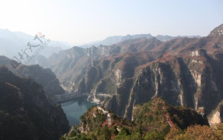 峰林峡俯瞰图局部图片