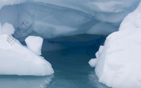 南极冰川峡谷图片