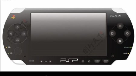 PSP游戏机矢量图片