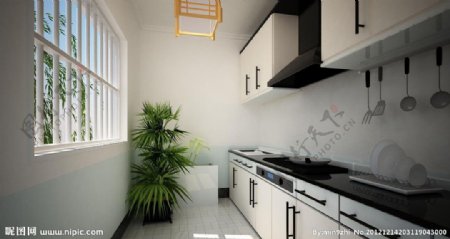 3D厨房设计图片