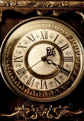 复古怀旧钟表背景图片