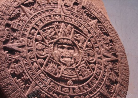 失落玛雅雕塑图片