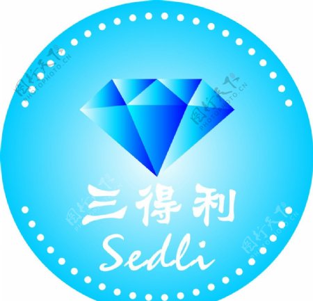 蓝色钻石logo图片