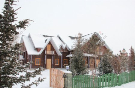 冬季俄罗斯建筑图片