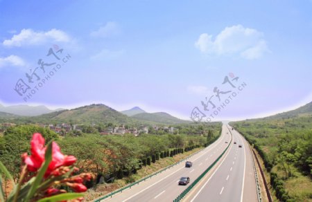 高速公路美景图片