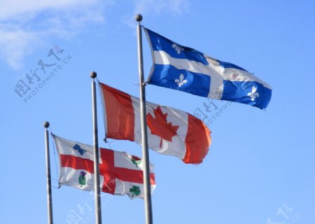 加拿大魁北克国旗图片