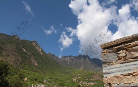 丹巴藏区风景摄影图片