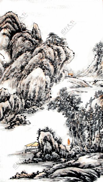 张丙官河曲传统山水图片