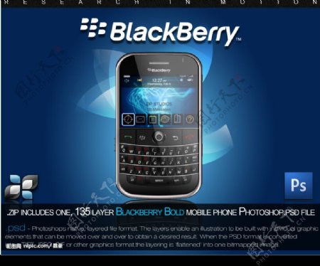 黑莓手机国外高清广告图片