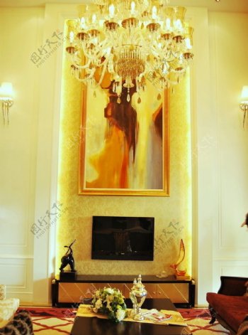 欧美古典装修风格客厅图片