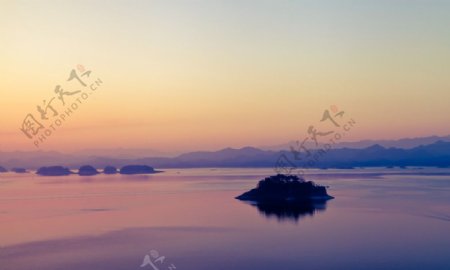 千岛湖风光剪影图片