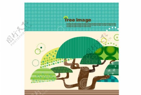 卡通树雕刻树图片